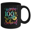 Tie Dye Happy 100th Day Of School Teacher Student 100 Days Mug | teecentury