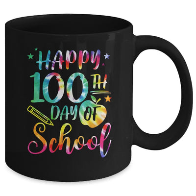 Tie Dye Happy 100th Day Of School Teacher Student 100 Days Mug | teecentury