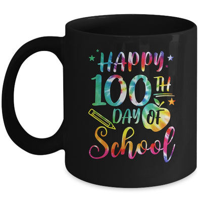 Tie Dye Happy 100th Day Of School Teacher Student 100 Days Mug | teecentury