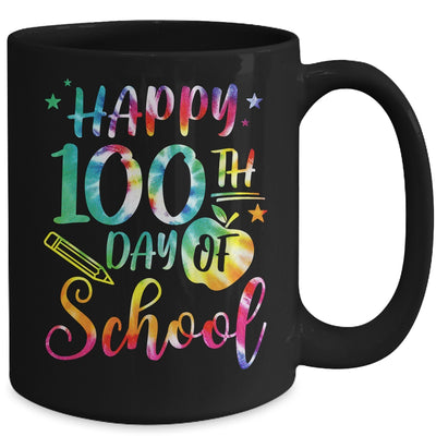 Tie Dye Happy 100th Day Of School Teacher Student 100 Days Mug | teecentury