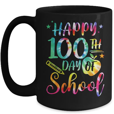 Tie Dye Happy 100th Day Of School Teacher Student 100 Days Mug | teecentury