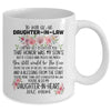 To My Dear Daughter In Law Gift Mug Coffee Mug | Teecentury.com