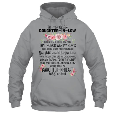 To My Dear Daughter In Law Gift T-Shirt & Hoodie | Teecentury.com