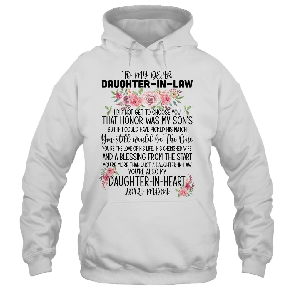 To My Dear Daughter In Law Gift T-Shirt & Hoodie | Teecentury.com