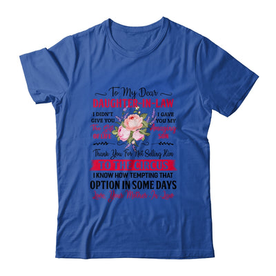 To My Dear Daughter In Law Never Forget That I Love You Mom T-Shirt & Hoodie | Teecentury.com