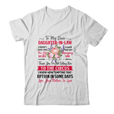 To My Dear Daughter In Law Never Forget That I Love You Mom T-Shirt & Hoodie | Teecentury.com