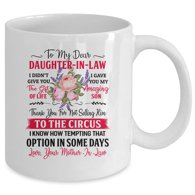 To My Dear Daughter In Law Never Forget That I Love You Mom Mug Coffee Mug | Teecentury.com