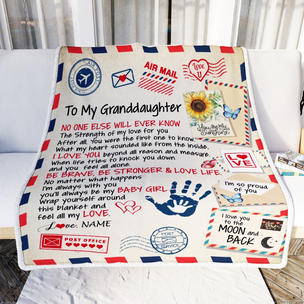 Airmail to my daughter blanket 2025