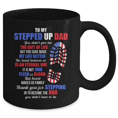 To My Stepped Up Dad To My Amazing Step Dad Fathers Day Mug | teecentury