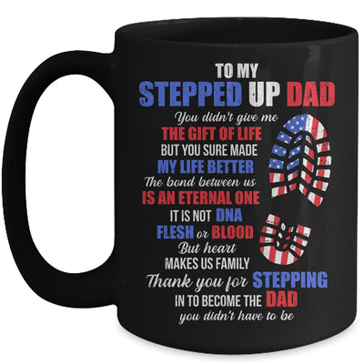 To My Stepped Up Dad To My Amazing Step Dad Fathers Day Mug | teecentury