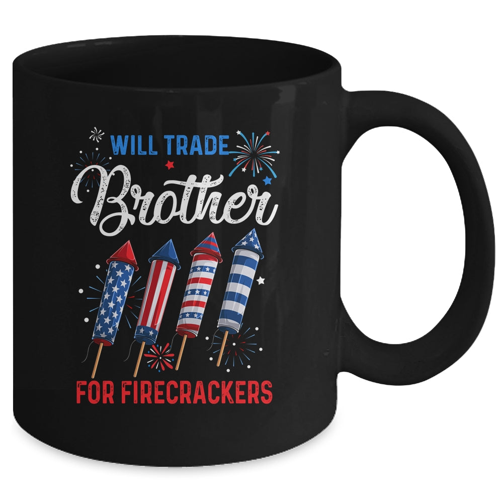 Trade Brother For Firecrackers Funny Girls 4th Of July Mug | teecentury