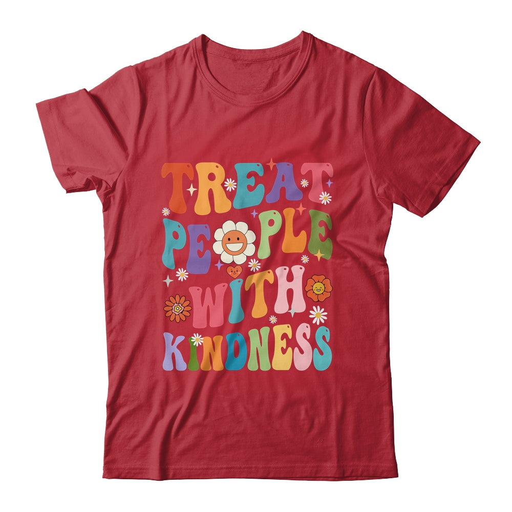 Treat People With Kindness Positive Mindset Groovy Women Shirt & Hoodie | teecentury