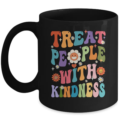 Treat People With Kindness Positive Mindset Groovy Women Mug | teecentury