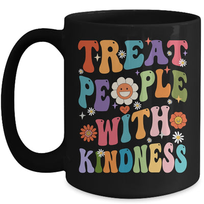 Treat People With Kindness Positive Mindset Groovy Women Mug | teecentury