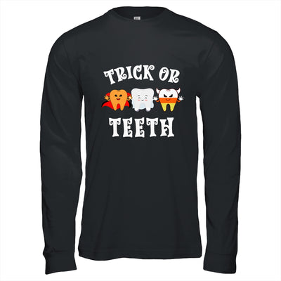 Trick Or Teeth Funny Dental Halloween Treat Dentist Shirt & Hoodie | teecentury