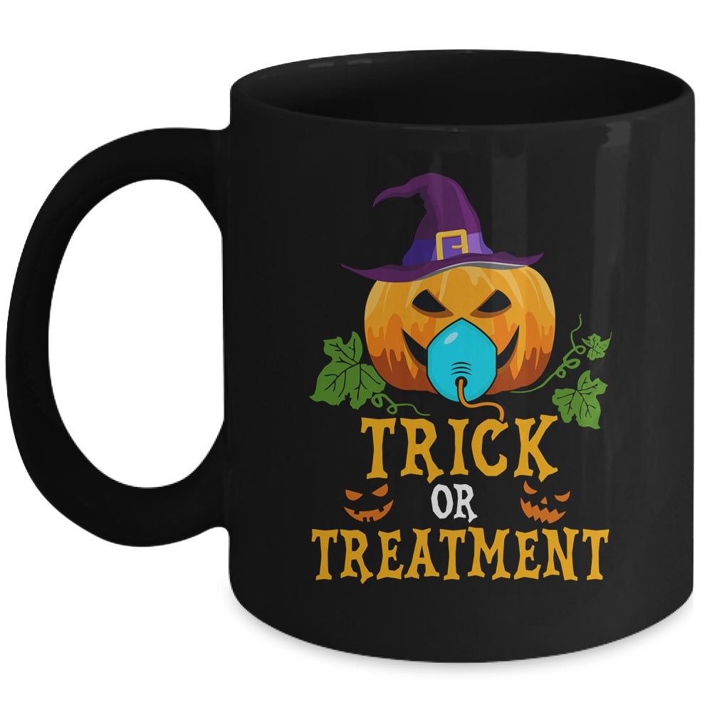 Trick Or Treatment Respiratory Halloween Therapist Nurse Mug | teecentury