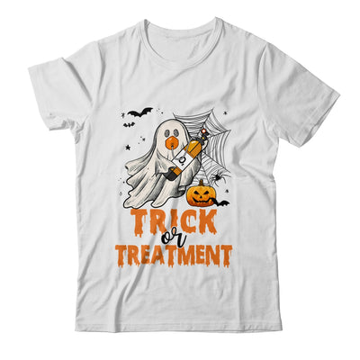 Trick Or Treatment Respiratory Therapist Halloween Nurse Shirt & Hoodie | teecentury