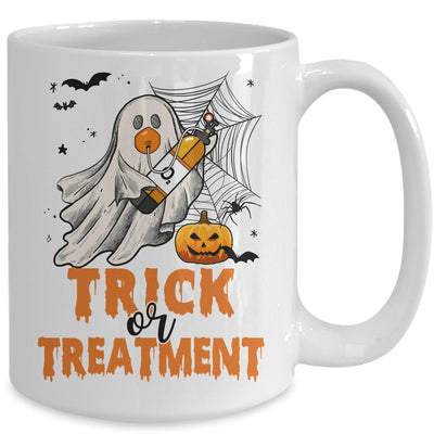 Trick Or Treatment Respiratory Therapist Halloween Nurse Mug | teecentury