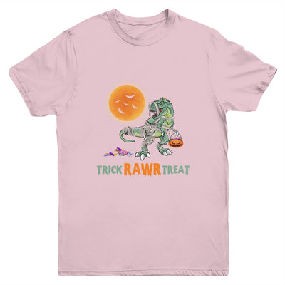 Trick Rawr Treat Halloween Dinosaur T Rex For Boy Youth Youth Shirt | Teecentury.com