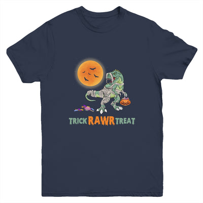 Trick Rawr Treat Halloween Dinosaur T Rex For Boy Youth Youth Shirt | Teecentury.com