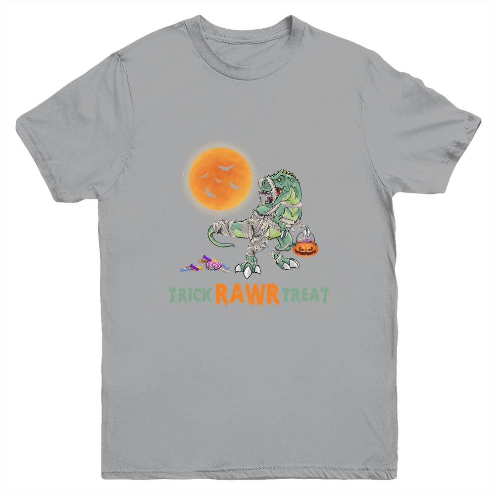 Trick Rawr Treat Halloween Dinosaur T Rex For Boy Youth Youth Shirt | Teecentury.com