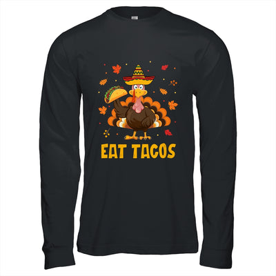 Turkey Eat Tacos Funny Mexican Sombrero Thanksgiving Xmas Shirt & Hoodie | teecentury