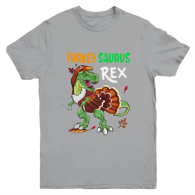 Turkey Saurus Rex Funny Dinosaur Trex Thanksgiving Boy Kids Youth Shirt | teecentury