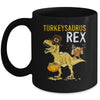 Turkeysaurus Rex Dab Turkey Dino Toddler Boys Thanksgiving Mug Coffee Mug | Teecentury.com