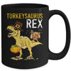 Turkeysaurus Rex Dab Turkey Dino Toddler Boys Thanksgiving Mug Coffee Mug | Teecentury.com