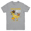 Turkeysaurus Rex Dab Turkey Dino Toddler Boys Thanksgiving Youth Youth Shirt | Teecentury.com