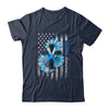 USA Flag In November We Wear Blue Diabetes Awareness Month Shirt & Hoodie | teecentury