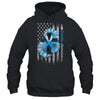 USA Flag In November We Wear Blue Diabetes Awareness Month Shirt & Hoodie | teecentury