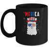 USA Patriotic American Llama July 4th Alpaca Mug Coffee Mug | Teecentury.com