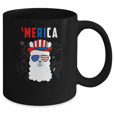 USA Patriotic American Llama July 4th Alpaca Mug Coffee Mug | Teecentury.com