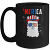 USA Patriotic American Llama July 4th Alpaca Mug Coffee Mug | Teecentury.com