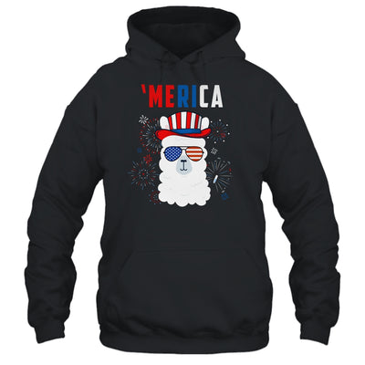 USA Patriotic American Llama July 4th Alpaca T-Shirt & Tank Top | Teecentury.com