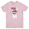 USA Patriotic American Llama July 4th Alpaca Youth Youth Shirt | Teecentury.com