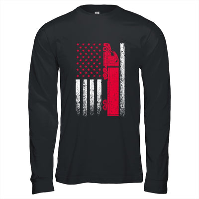 US American Flag Semi Truck Driver 18 Wheeler Trucker Gift T-Shirt & Hoodie | Teecentury.com