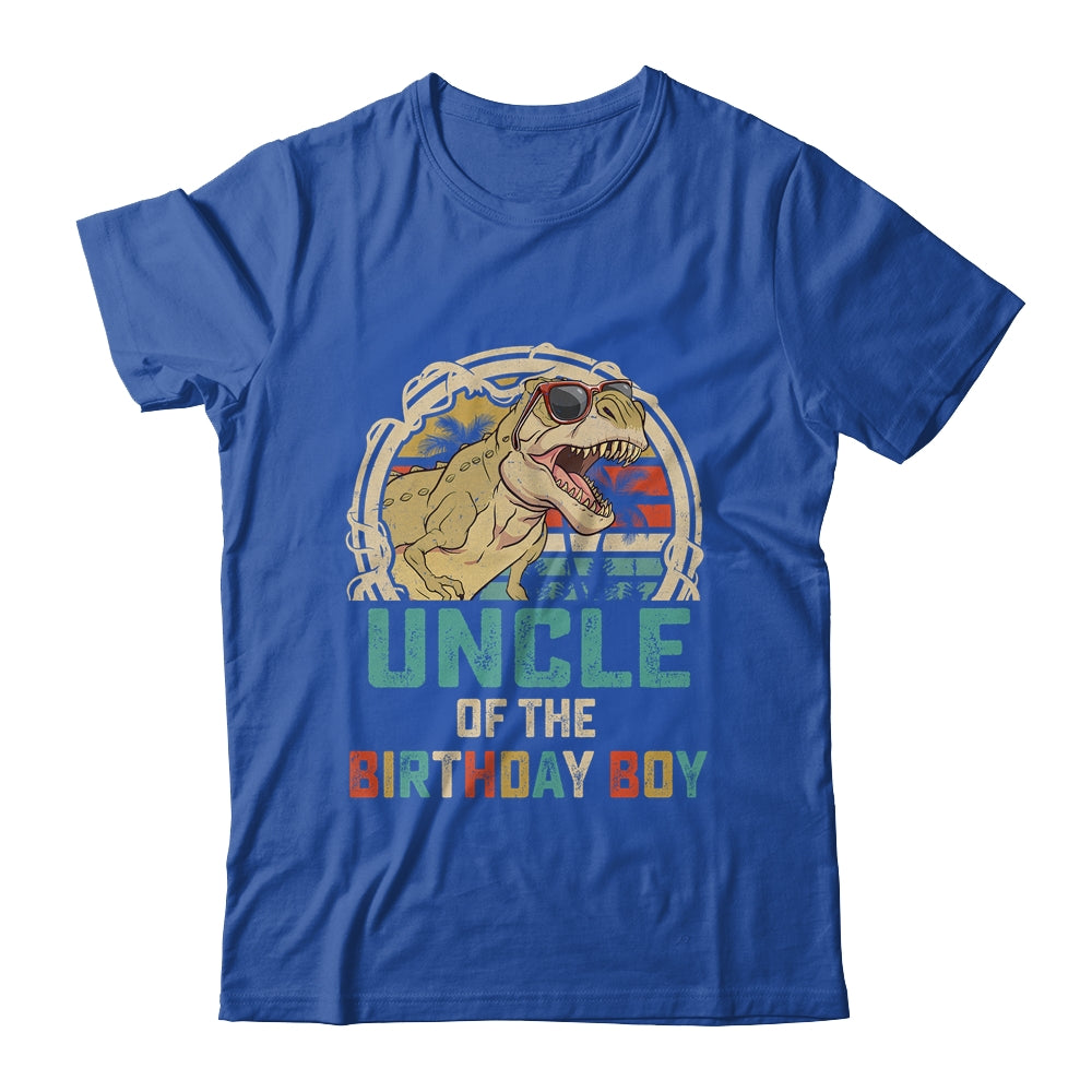 Uncle Dinosaur Of The Birthday Boy Matching Family Shirt & Hoodie Shirt & Hoodie | teecentury