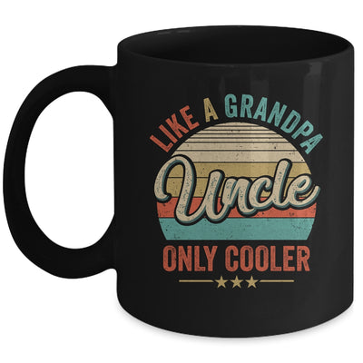 Uncle Like A Grandpa Only Cooler Vintage Dad Fathers Day Mug | teecentury