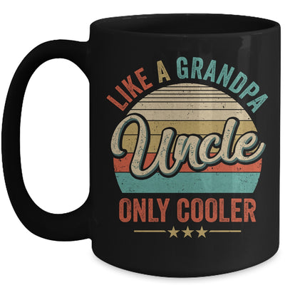 Uncle Like A Grandpa Only Cooler Vintage Dad Fathers Day Mug | teecentury