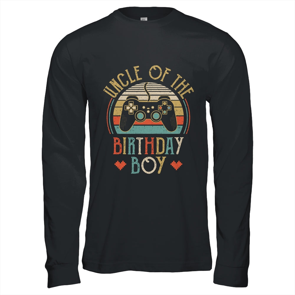 Uncle Of The Birthday Boy Vintage Matching Gamer Birthday T-Shirt & Hoodie | Teecentury.com