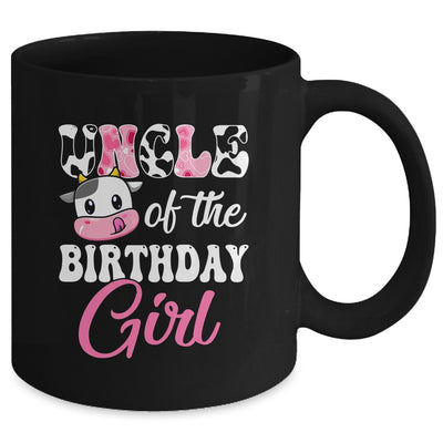 Uncle Of The Birthday Girl Farm Cow 1st Birthday Girl Mug | teecentury