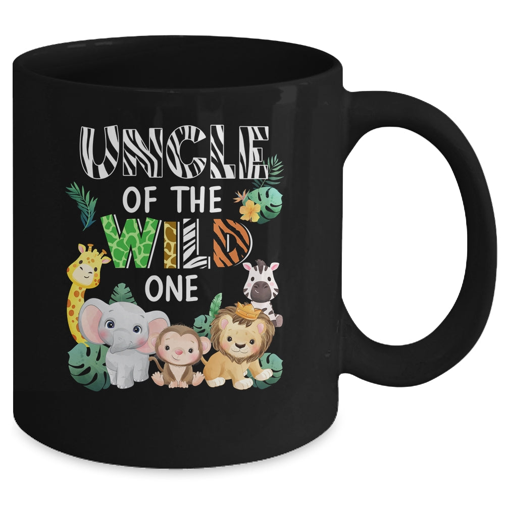 Uncle Of The Wild One Zoo Theme Birthday Safari Animal Mug | teecentury