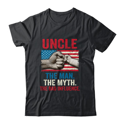 Uncle The Man The Myth The Bad Influence American Flag T-Shirt & Hoodie | Teecentury.com