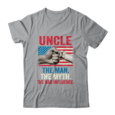 Uncle The Man The Myth The Bad Influence American Flag T-Shirt & Hoodie | Teecentury.com