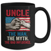 Uncle The Man The Myth The Bad Influence American Flag Mug Coffee Mug | Teecentury.com