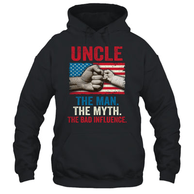 Uncle The Man The Myth The Bad Influence American Flag T-Shirt & Hoodie | Teecentury.com