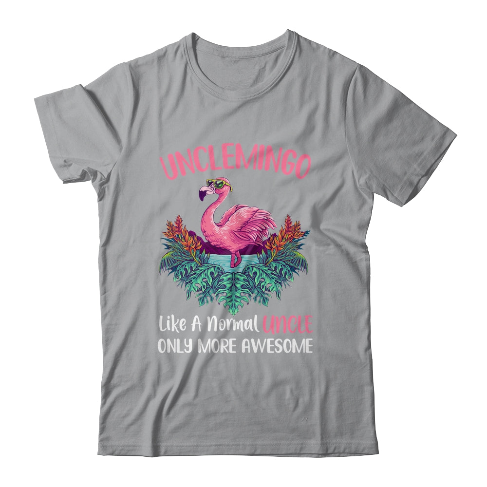 Unclemingo Like An Uncle Only Awesome Floral Flamingo Gift T-Shirt & Hoodie | Teecentury.com