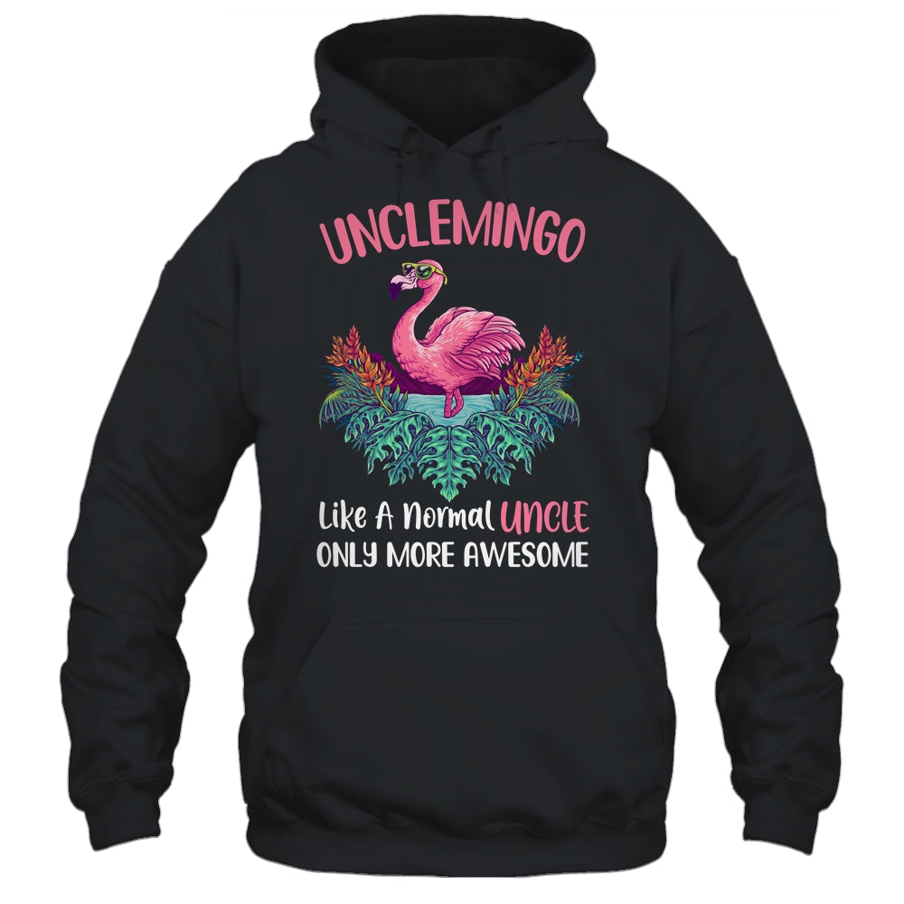 Unclemingo Like An Uncle Only Awesome Floral Flamingo Gift T-Shirt & Hoodie | Teecentury.com